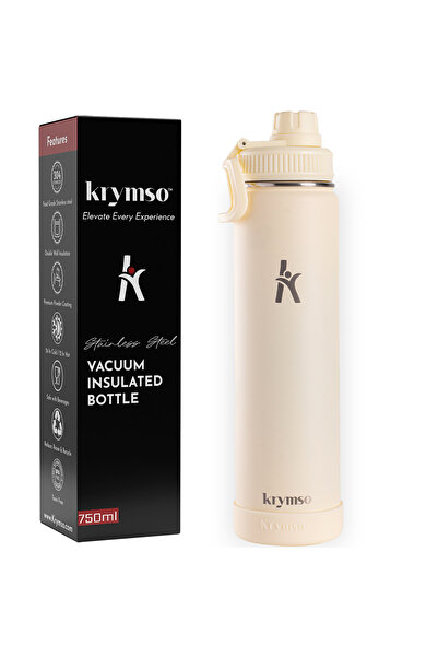 Krymso 750ml Stainless Steel Water Bottle,Insulated, Leak Proof, Thermos Bott...