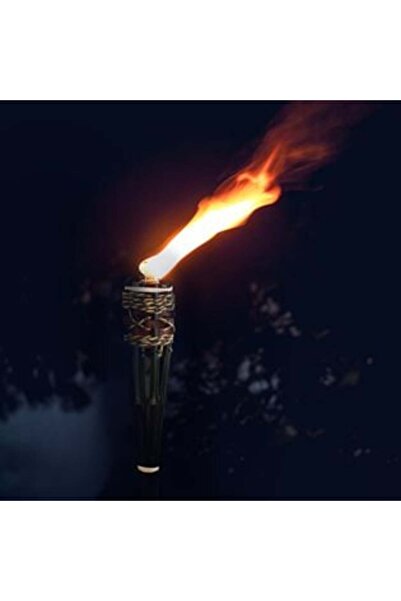 Tessari Torță neagră din bambus cu sfoară bej și recipient de ulei de 180 ml ...