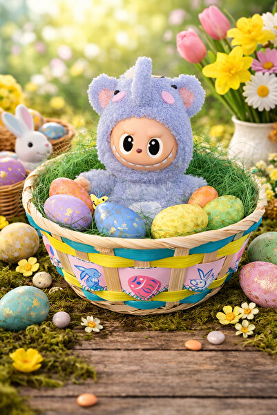 OEM Labubu in the Egg Basket - Collectible Toy - Special Easter Edition - ele...