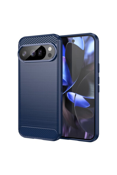 Techsuit Carcasă din silicon carbon pentru Google Pixel 10, albastră