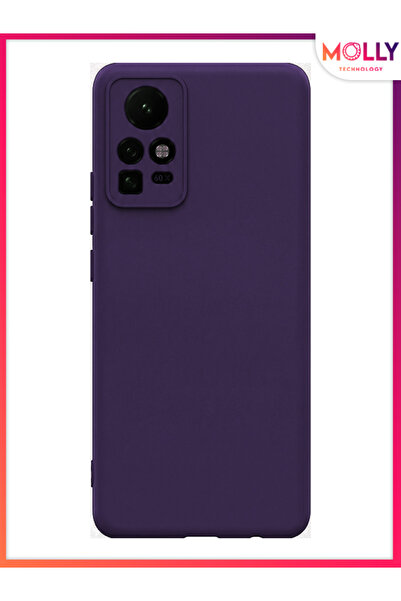 Molly Deep Purple Liquid Inside Velvet Matte Silicone Case for Infinix Zero X...