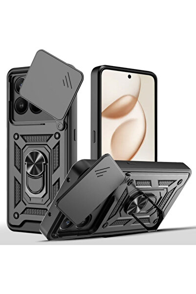 Techsuit Honor 400 Smart 5G Camera Protection Case CamShield Series, Black