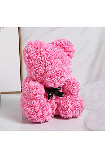 AMRIS Teddy Bear of Roses 25cm, in transparent box, red, pink, white