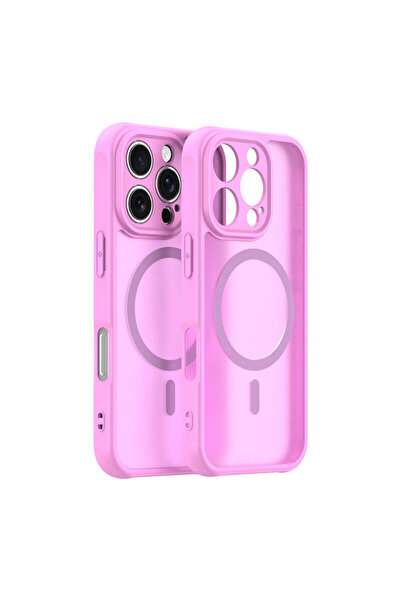 Techsuit Carcasă HaloFrost II MagSafe pentru iPhone 16 Pro, roz