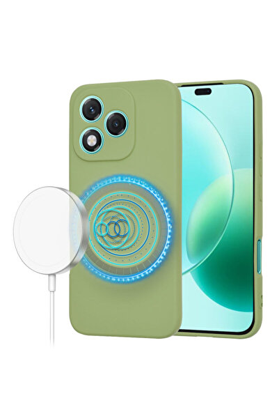 Techsuit Θήκη σιλικόνης Honor 400 Lite SoftFlex MagSafe, πράσινη