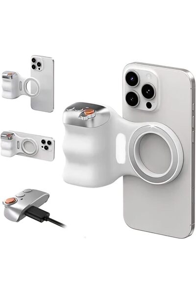 Saatistan Manyetik Telefon Kamera Tutacağı, Kablosuz Deklanşör ile Güçlü ve P...