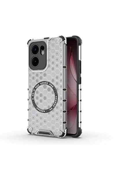 Techsuit Carcasă transparentă pentru Oppo Reno 13 F 4G, tip fagure de miere, ...