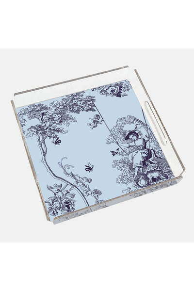 VITELLI DUBAI Timeless Collection Blue 40x40 Acrylic Tray