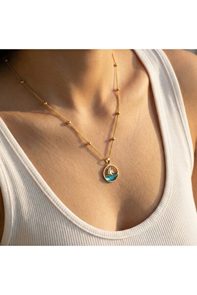 AccessoriesCınCık 316L Steel Anti-Tarnish Women's Necklace |   Gold Color Fis...