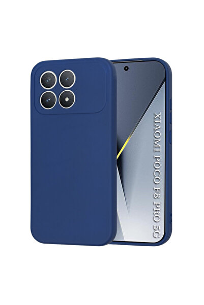 Techsuit Silicone Case for Xiaomi Poco F8 Pro SoftFlex, Navy Blue