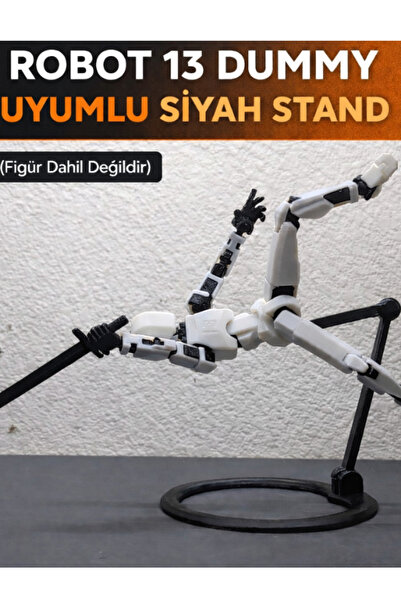 Bulabula Robot 13 Dummy Uyumlu Siyah Stand (Figür Dahil Değildir)