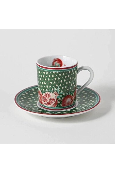 VITELLI DUBAI Hazeran Pomegranate Porcelain Turkish Coffee Cup