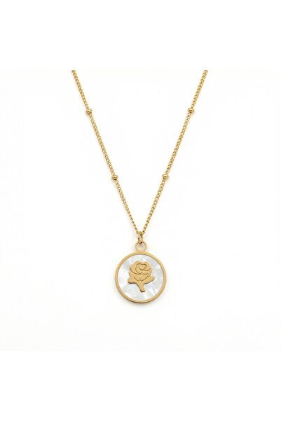 AccessoriesCınCık 316L Steel Anti-Tarnish Women's Necklace |   Gold Color Ros...