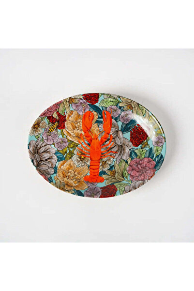 VITELLI DUBAI Hazeran Lobster 24 Cm Porcelain Boat Plate