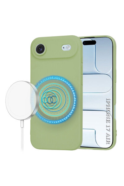 Techsuit Carcasă din silicon pentru iPhone 17 Air SoftFlex MagSafe, verde