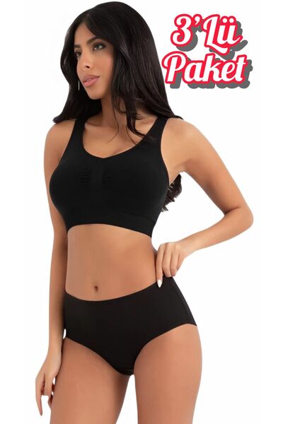 Özten İç Giyim 3-Pack Luxury Flexible Cotton High Waist Bato Women's Panties ...