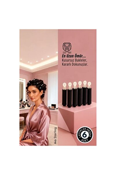 ModaCar Saç Bigudisi - 6'lı Saç Bukle Şekillendirme Seti - Lastikli - Ömürlük...