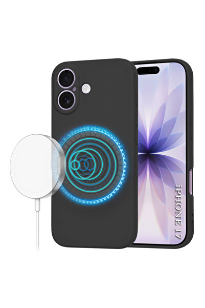 Techsuit Θήκη SoftFlex MagSafe από σιλικόνη για iPhone 17, μαύρη