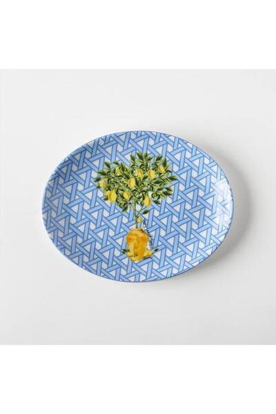 VITELLI DUBAI Hazeran Limon 21 Cm Porcelain Boat Plate