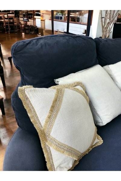 Onerose Home Special Design Single Linen Cream Cushion Cover