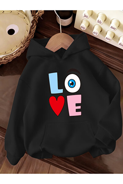 Rayan & Hoor Style Love Back-Printed White Oversized Hoodie Sweatshirt