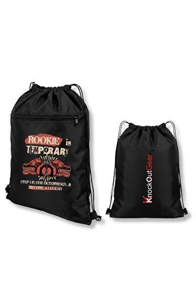 gampfa Rokie Drawstring Zipper Backpack 2 Compartments Durable and Stylish 43...