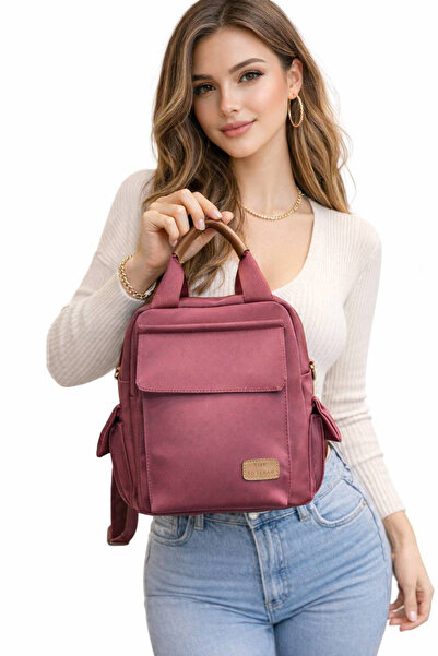 Zeynep Ceyda Koçak حقيبة ظهر خفيفة الوزن متوسطة الحجم متعددة الأقسام