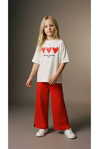 Mywkids Hearted Girl'S-Teenager's Tracksuit Set 100% Cotton