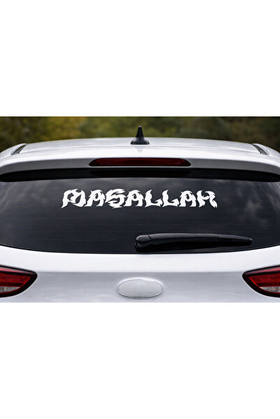 AlpiLeo Mashallah Written Motorcycle Helmet and Vehicle Sticker Decal - 30X7 ...