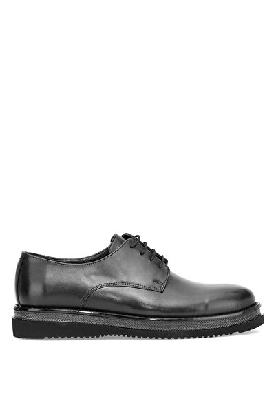 Ayakkabı Fuarı Elit Hsy06 Men's Genuine Leather Classic Shoes Black