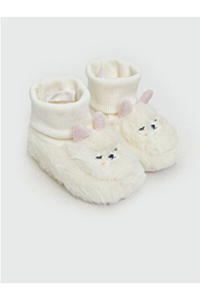 LC Waikiki Ecru Baby Girl Socked House Shoes