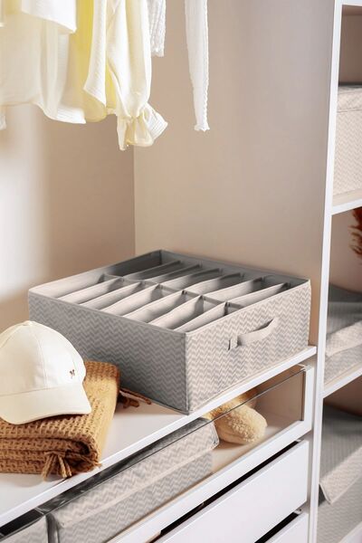 ROYALHOUSE 14-Compartment Drawer/Closet Organizer for Clothes, Towels, and Du...