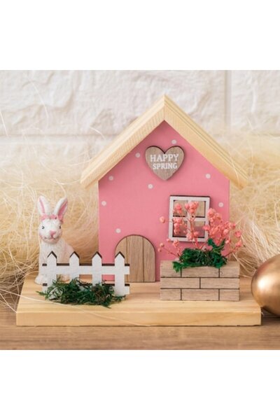 OEM Decoratiune de Paște cu căsuță din lemn, diferite modele, 15x10x13cm