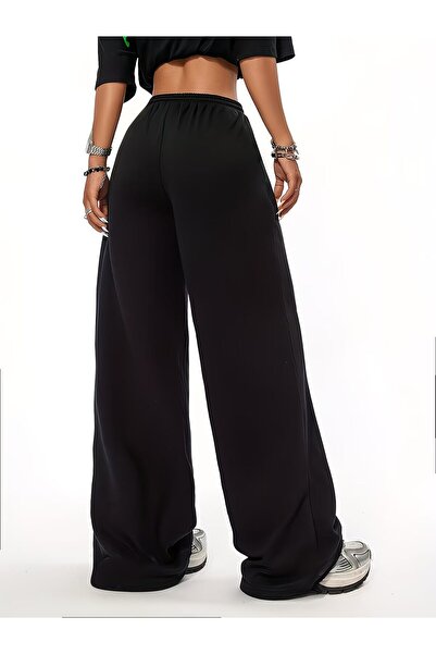 darkopia Unisex Harley Quinn Printed Baggy Cut Wide Leg Sweatpants