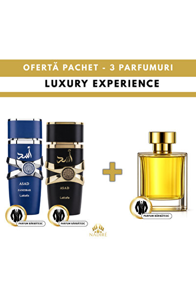 lattafa 2 + 1 FREE – Asad & Asad Zanzibar + Gift Perfume 100 ml