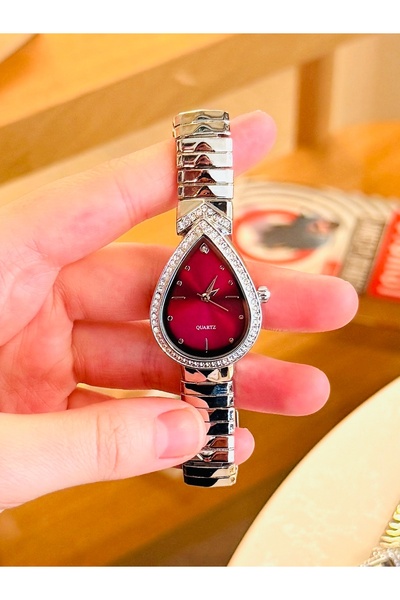 HNF LONDON Damla Model Bordo Steel Women's Watch