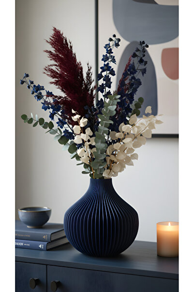 END Design Fluted Decorative Vase – Modern Minimalist Home Accessory (Flowers...