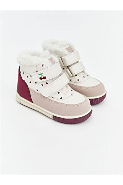 LC Waikiki Beige Velcro Baby Girl Boots