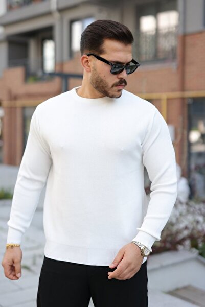 DUOF ملابس تريكو رجالية من سيلانيك بياقة دائرية محبوكة