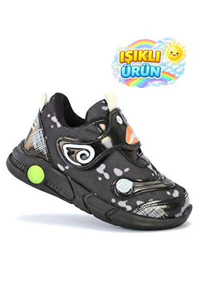 ZENEGE Lighted Unisex Children's Sports Shoes (Girls Boys) Velcro Orthopedic