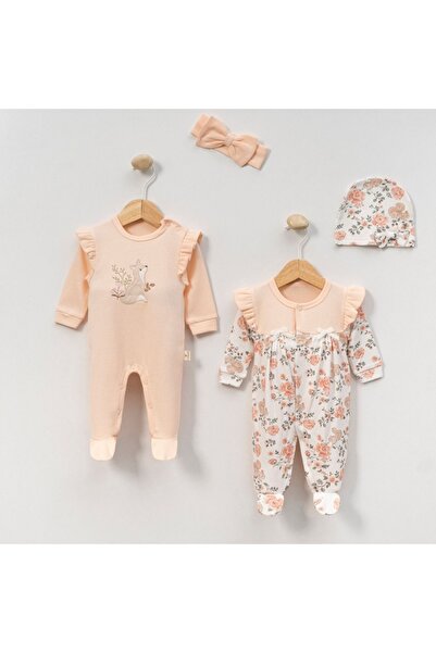 minicayzen KIZ BEBEK SİNCAP NAKIŞLI 2'Lİ ( İKİLİ )TULUM - %100 PAMUK