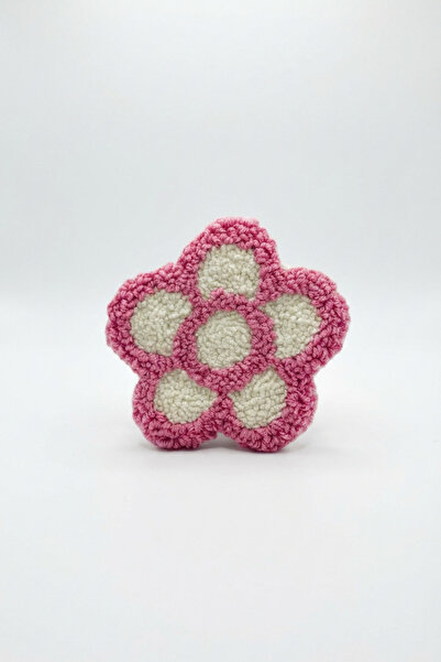 Runades قاعدة أكواب مطرزة يدويًا بنمط زهور، إكسسوار طاولة مزخرف