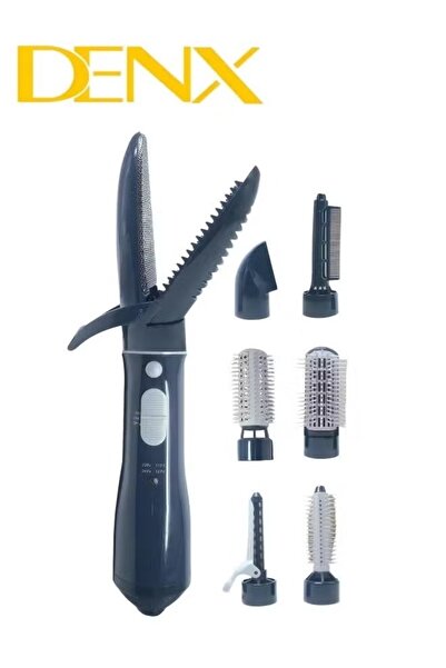 Primo Plus مجموعة تصفيف الشعر عالية السرعة Denx DX1358 7 في 1 - أداة تصفيف شع...