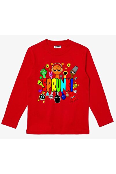 Efendioğlu Design Μακρυμάνικο παιδικό βαμβακερό μπλουζάκι με στάμπα SPUNKI