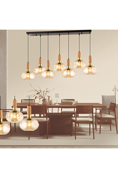 LampaLuce Forte Modern Tasarımlar Salon Oturma Odası Sarkıt Yemek Masası Üzer...