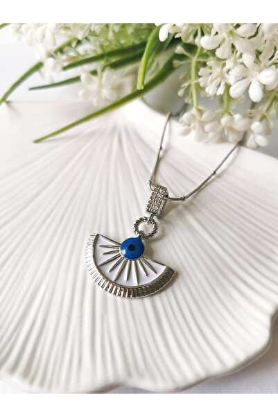 Halley Concept 316L Steel Necklace with Evil Eye Beads