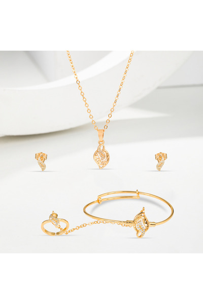 Generic طقم اطفال الصدف الذهبي