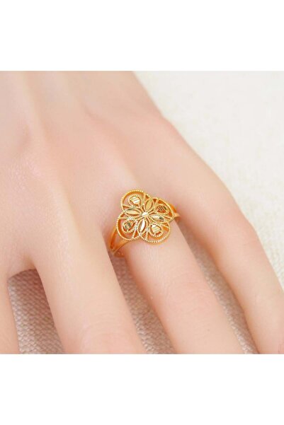 Generic خاتم بديل الذهب زهرة الأناقة - مقاس يأتي الخاتم مفتوح من الخلف يناسب ...