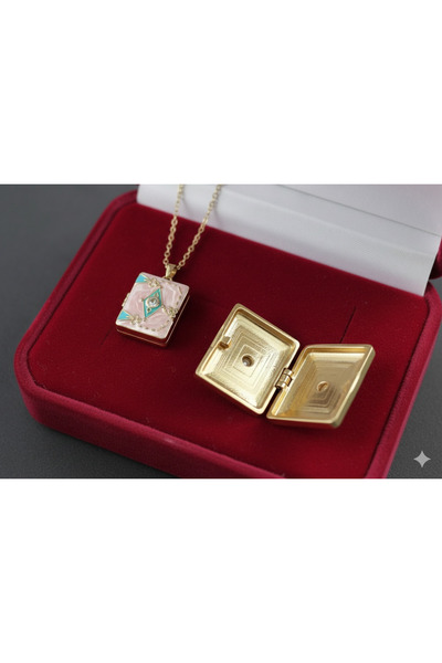 MEEB BİJUTERY 316L Paslanmaz Çelik Kapaklı Fotoğraf Kolyesi - Kararmaz Antik ...