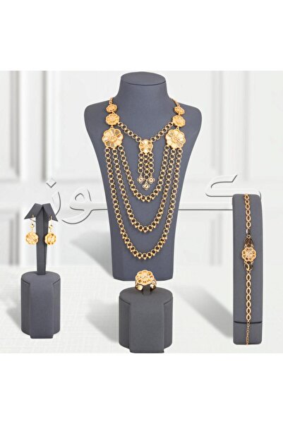 Generic طقم سلاسل دوار الشمس بديل الذهب